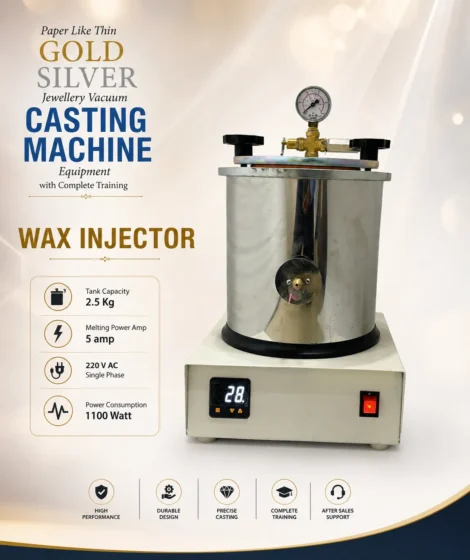 Digital Wax Injector for Gold Silver Jewellery Vacuum Casting Equipment with Complete Training